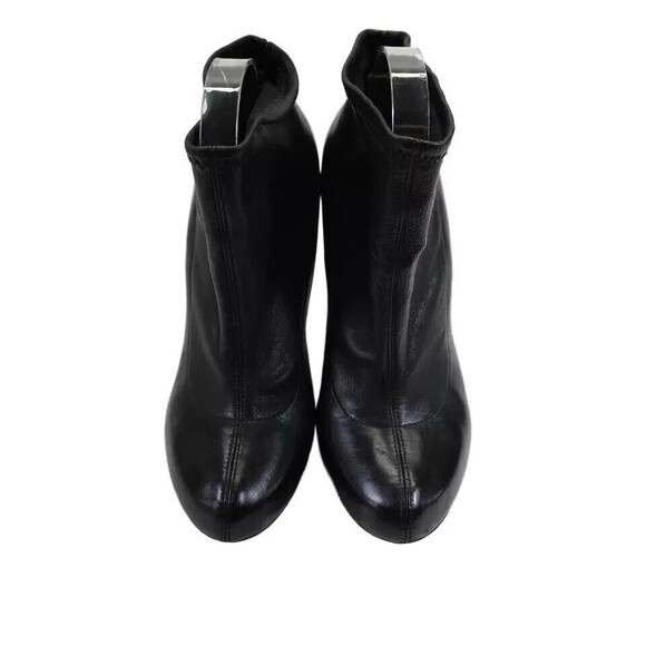 Chloe Womens Leather Black Pull On Block Heels Ankle Boots Shoes Size US… - Picture 2 of 10